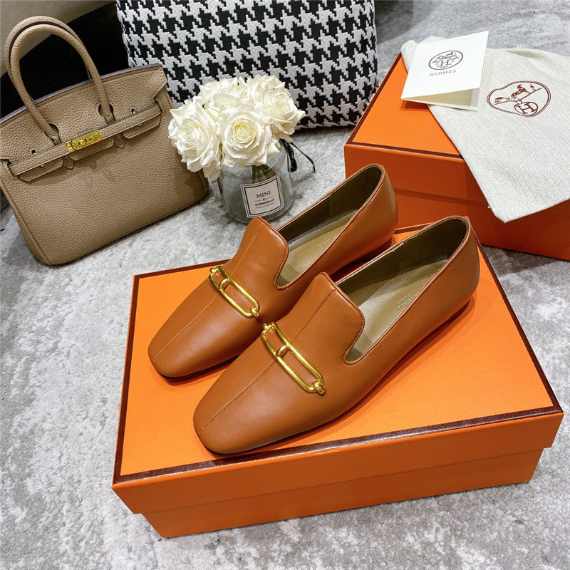 High Quality Luxury Hermes Muller Flat Shoes product detail
