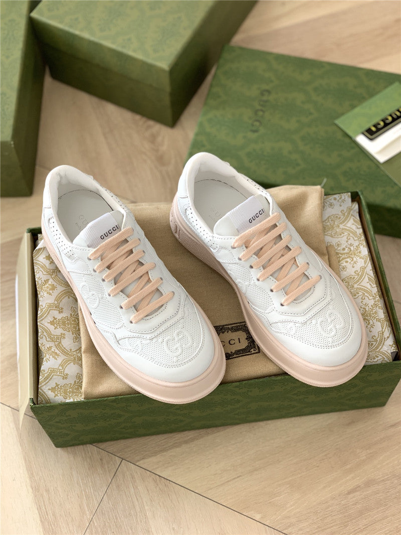 High Quality Luxury Gucci Platform White Sneakers – Style 38451
