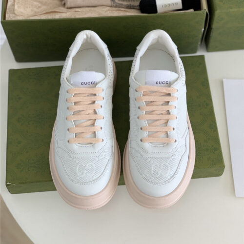 High Quality Luxury Gucci Platform White Sneakers – Style 38451 alternate view