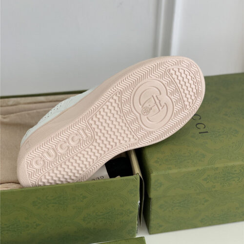 High Quality Luxury Gucci Platform White Sneakers – Style 38451 product detail