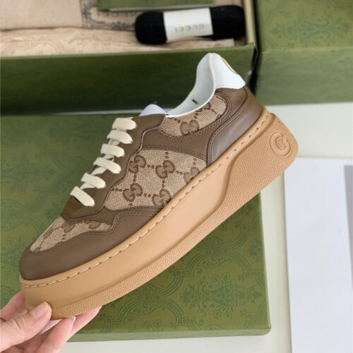 High Quality Luxury Gucci Platform White Sneakers product detail