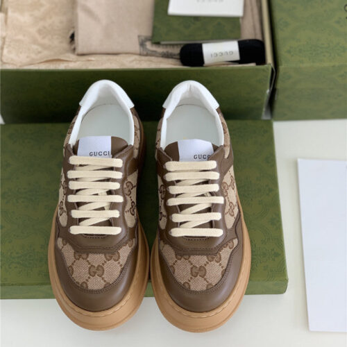 High Quality Luxury Gucci Platform White Sneakers product detail