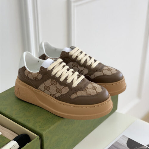 High Quality Luxury Gucci Platform White Sneakers