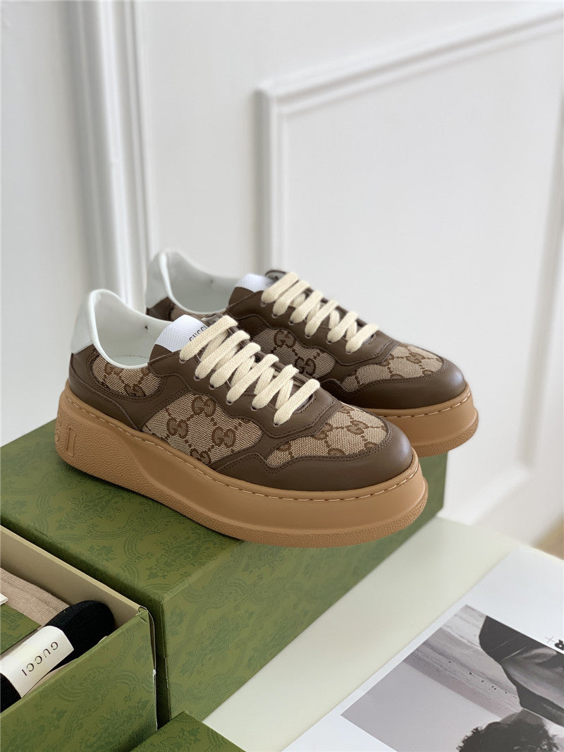 High Quality Luxury Gucci Platform White Sneakers
