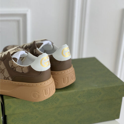 High Quality Luxury Gucci Platform White Sneakers product detail