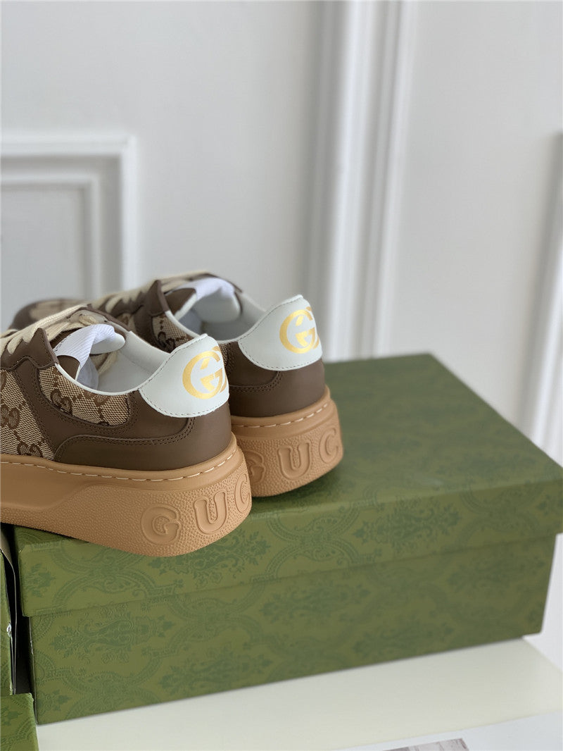 High Quality Luxury Gucci Platform White Sneakers product detail