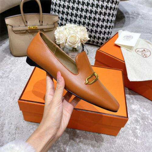High Quality Luxury Hermes Muller Flat Shoes product detail