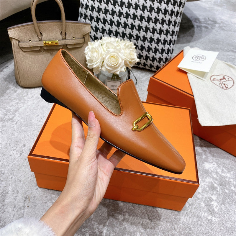 High Quality Luxury Hermes Muller Flat Shoes product detail