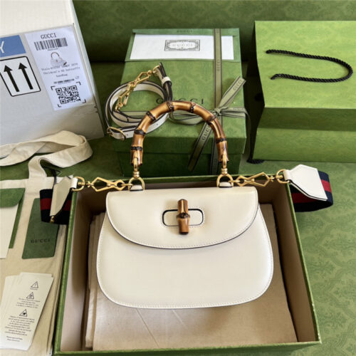 High Quality Luxury Gucci Bamboo 1947 Series Bamboo Small Handbag – Style 03246