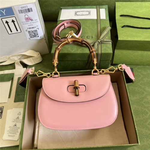 High Quality Luxury Gucci Bamboo 1947 Series Bamboo Small Handbag