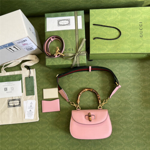 High Quality Luxury Gucci Bamboo 1947 Series Bamboo Small Handbag product detail
