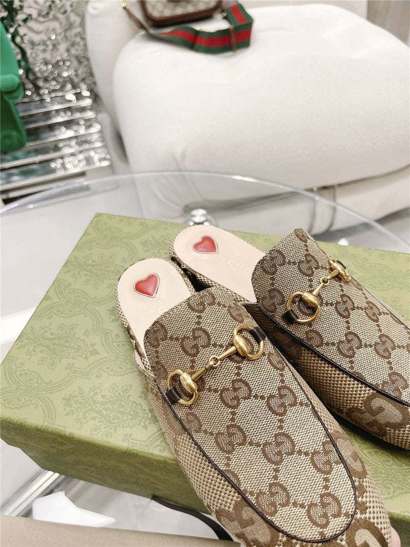 High Quality Luxury Gucci Beige GG Princetown Slippers product detail