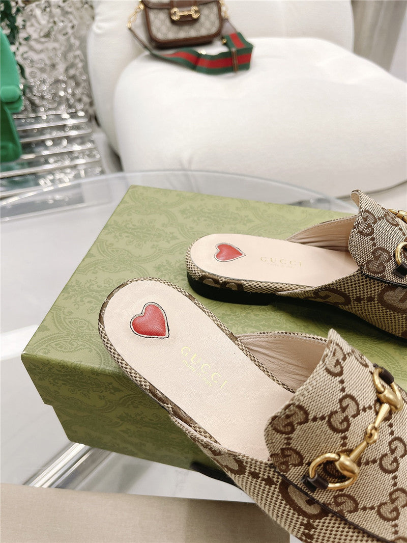 High Quality Luxury Gucci Beige GG Princetown Slippers product detail