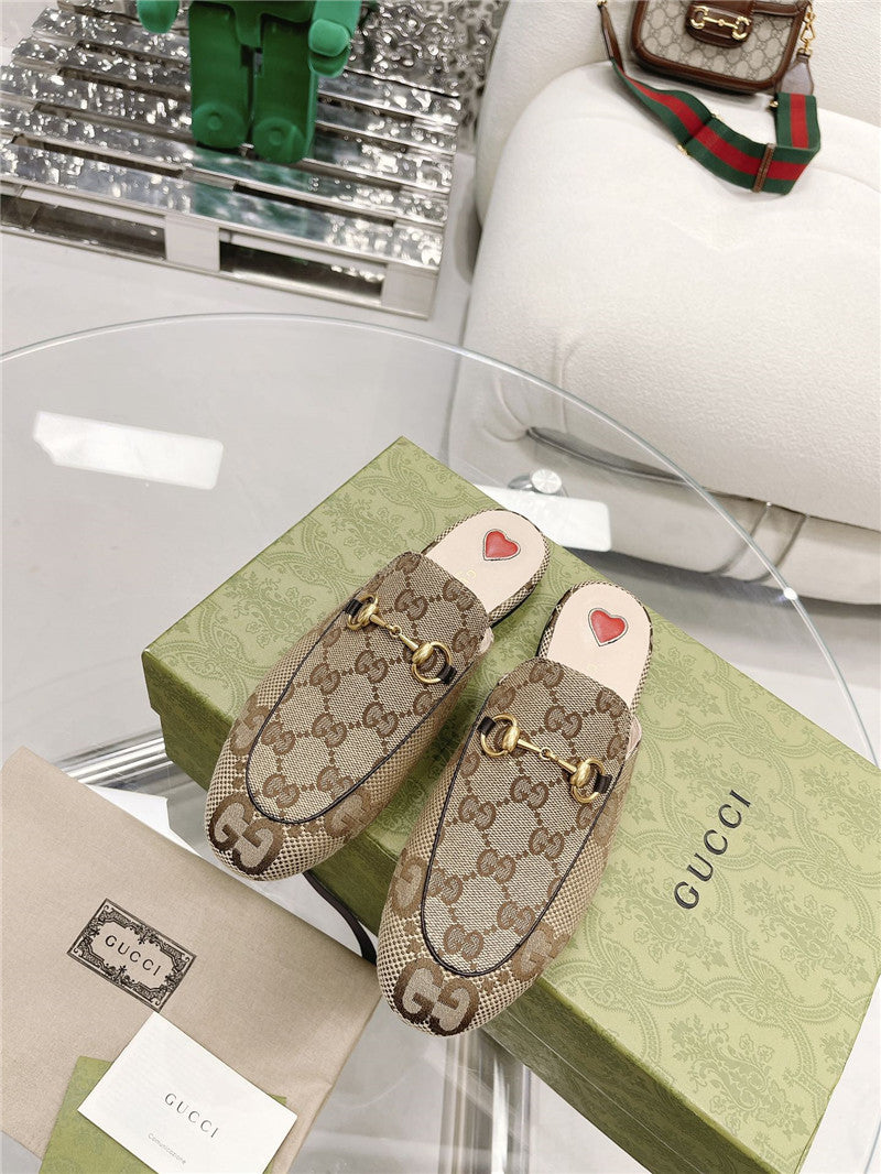 High Quality Luxury Gucci Beige GG Princetown Slippers product detail