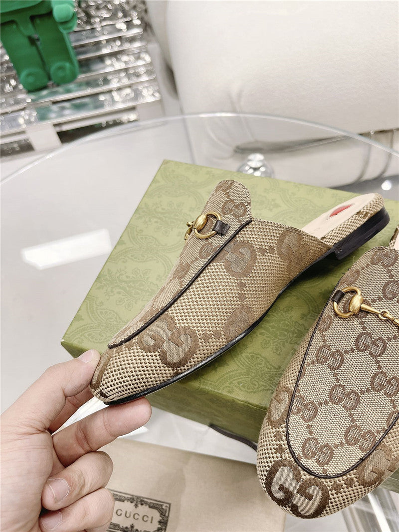 High Quality Luxury Gucci Beige GG Princetown Slippers product detail