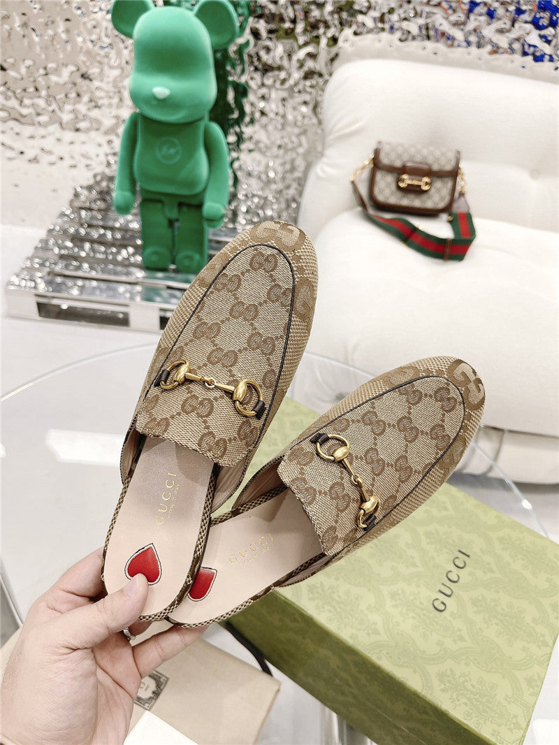 High Quality Luxury Gucci Beige GG Princetown Slippers product detail