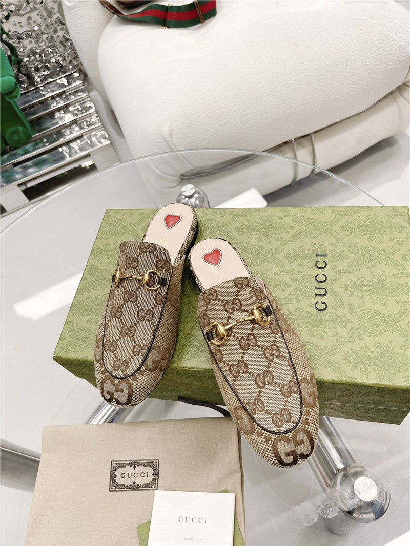 High Quality Luxury Gucci Beige GG Princetown Slippers product detail