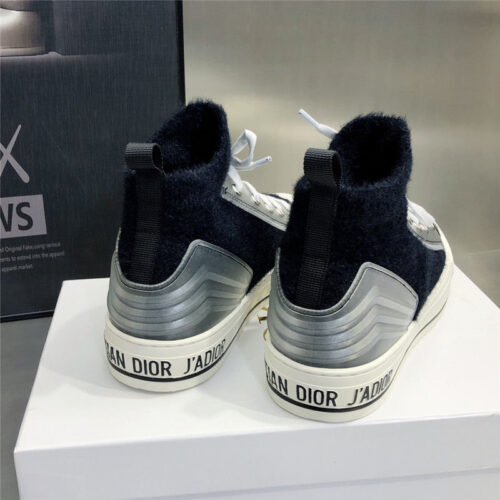 High Quality Luxury Dior Knitted High-Top Sneakers product detail