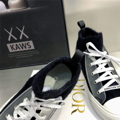 High Quality Luxury Dior Knitted High-Top Sneakers product detail