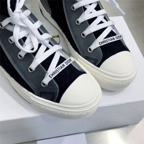 High Quality Luxury Dior Knitted High-Top Sneakers product detail