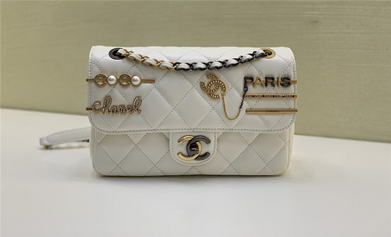 High Quality Luxury Chanel Badge CF Metal Decorative Chain Bag Large – Style 46897