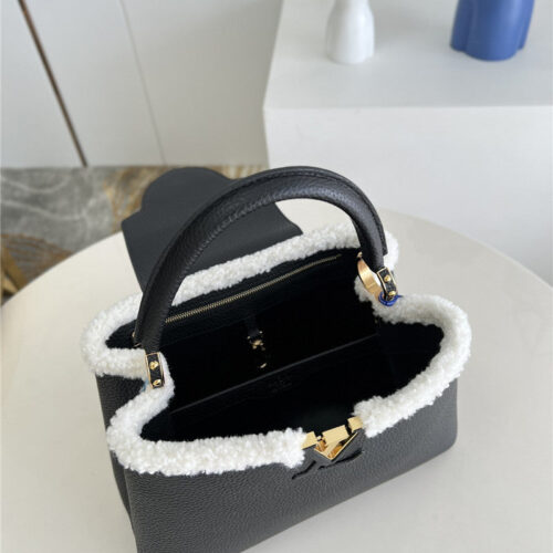 High Quality Luxury Louis Vuitton Capucines MM Taurillon Leather Bag product detail