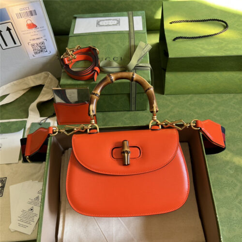 High Quality Luxury Gucci Bamboo 1947 Series Bamboo Small Handbag – Style 03243