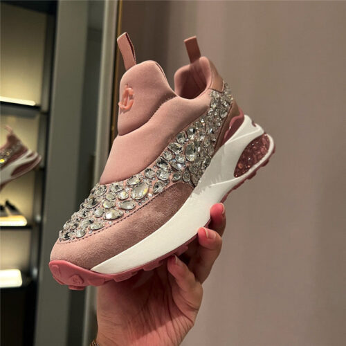 High Quality Luxury Jimmy Choo Crystal Low-Top Sneakers product detail