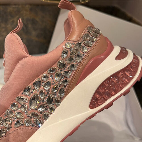 High Quality Luxury Jimmy Choo Crystal Low-Top Sneakers product detail