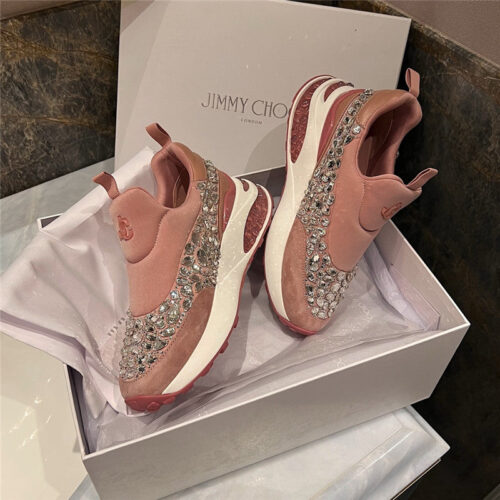 High Quality Luxury Jimmy Choo Crystal Low-Top Sneakers product detail