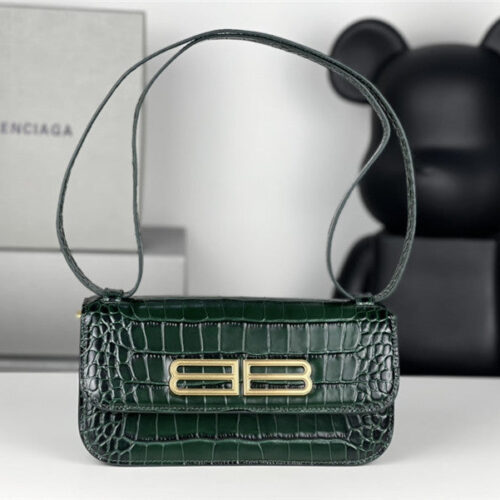 High Quality Luxury Balenciaga Gossip Small Bag Crocodile – Style 29797 product image