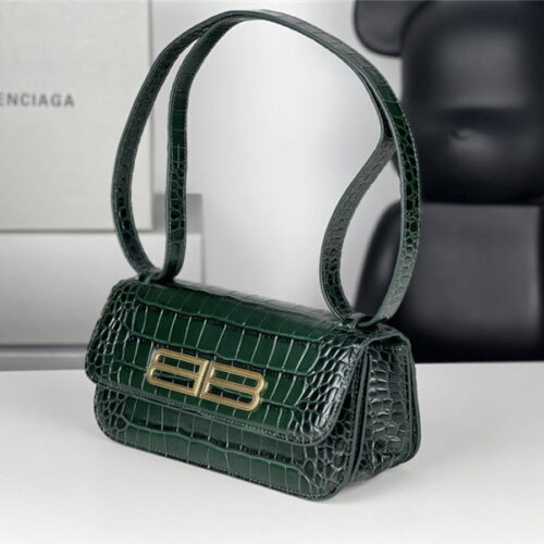 High Quality Luxury Balenciaga Gossip Small Bag Crocodile – Style 29797 product detail