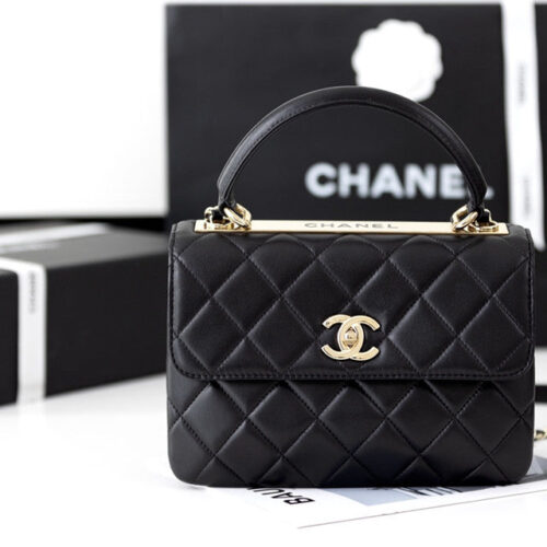 High Quality Luxury Chanel Trendy Cc Bag Black