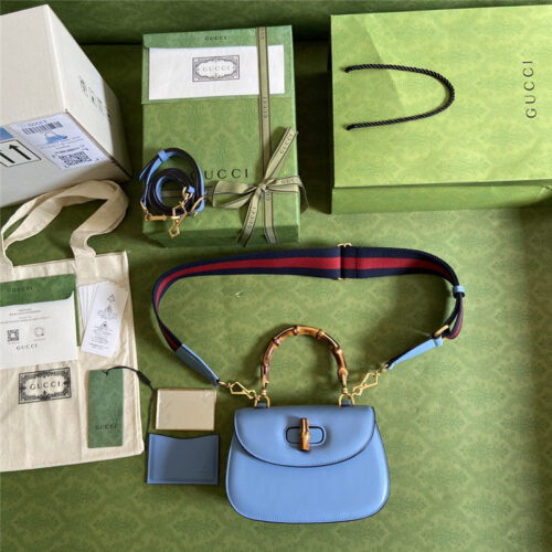 High Quality Luxury Gucci Bamboo 1947 Series Bamboo Small Handbag – Style 03242 product detail