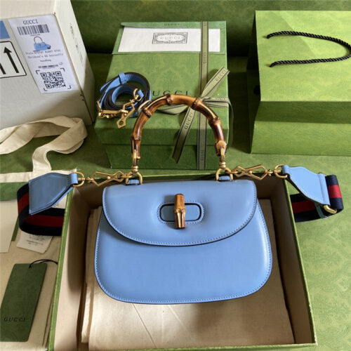 High Quality Luxury Gucci Bamboo 1947 Series Bamboo Small Handbag – Style 03242