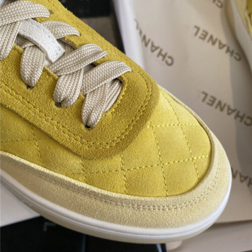 High Quality Luxury Chanel Classic Diamond Suede Sneakers product detail