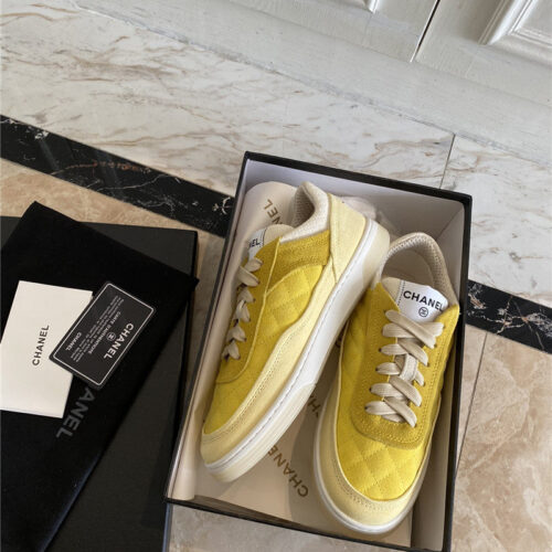High Quality Luxury Chanel Classic Diamond Suede Sneakers product detail