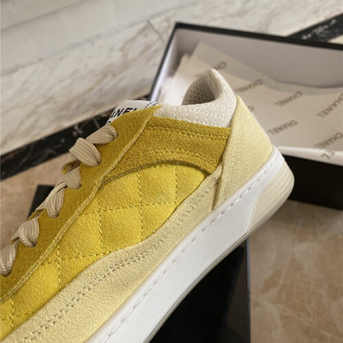 High Quality Luxury Chanel Classic Diamond Suede Sneakers product detail