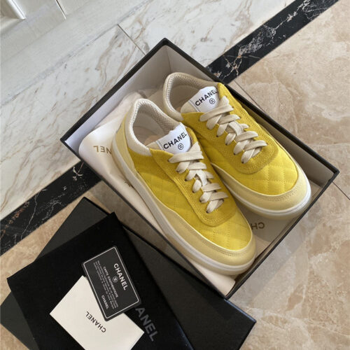 High Quality Luxury Chanel Classic Diamond Suede Sneakers product detail