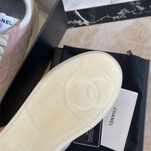 High Quality Luxury Chanel Classic Diamond Suede Sneakers – Style 18886 product detail