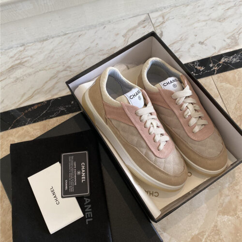 High Quality Luxury Chanel Classic Diamond Suede Sneakers – Style 18886 product detail