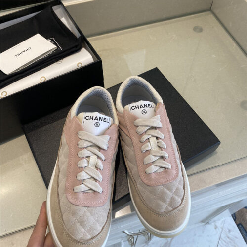 High Quality Luxury Chanel Classic Diamond Suede Sneakers – Style 18886 product detail