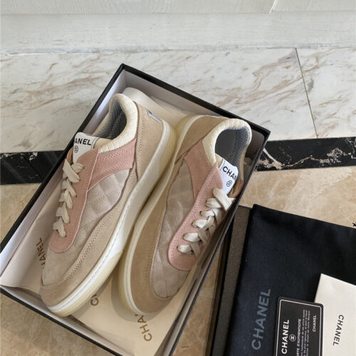 High Quality Luxury Chanel Classic Diamond Suede Sneakers – Style 18886 product detail