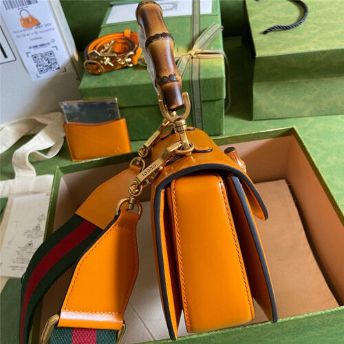 High Quality Luxury Gucci Bamboo 1947 Series Bamboo Small Handbag – Style 03240 product detail