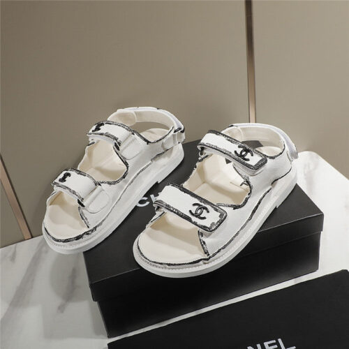 High Quality Luxury Chanel Velcro Sandals – Style 61830