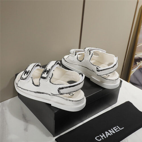 High Quality Luxury Chanel Velcro Sandals – Style 61830 product detail
