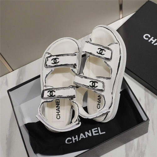 High Quality Luxury Chanel Velcro Sandals – Style 61830 product detail
