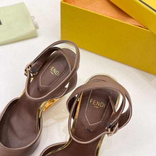 High Quality Luxury Fendi First Leather High-Heel Sandals product detail