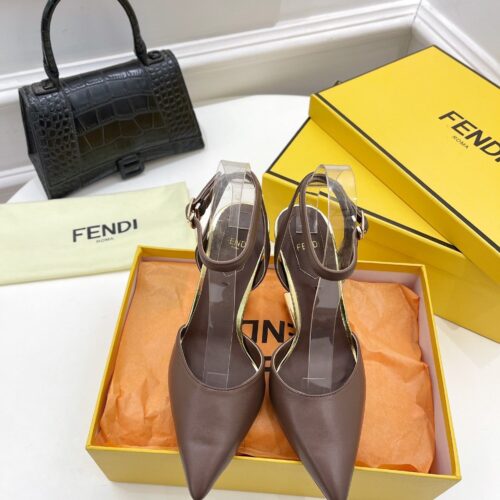 High Quality Luxury Fendi First Leather High-Heel Sandals product detail