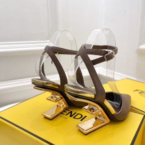 High Quality Luxury Fendi First Leather High-Heel Sandals product detail